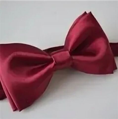 Бабочка галстук для мальчика бордовая красная атласная атлас в садик школьная на утренник праздничная на праздник классика