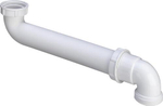 Колено Viega 105785 для слива, пластиковое, регулируемое, белое, d 1 1/2", 230х90 мм