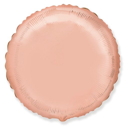 FM (18''/46 см) Круг, Розовое Золото, 1 шт.