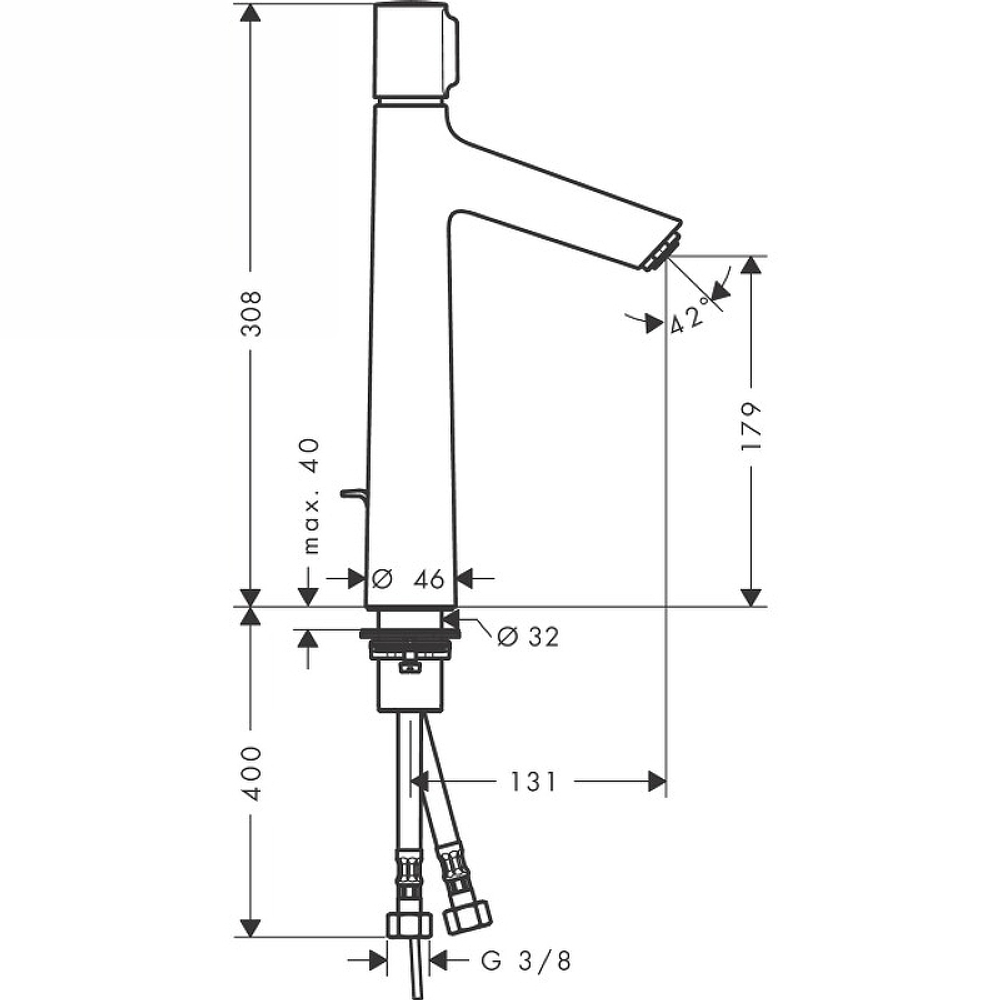 Смеситель для раковины Hansgrohe Talis Select S 72044000 хром