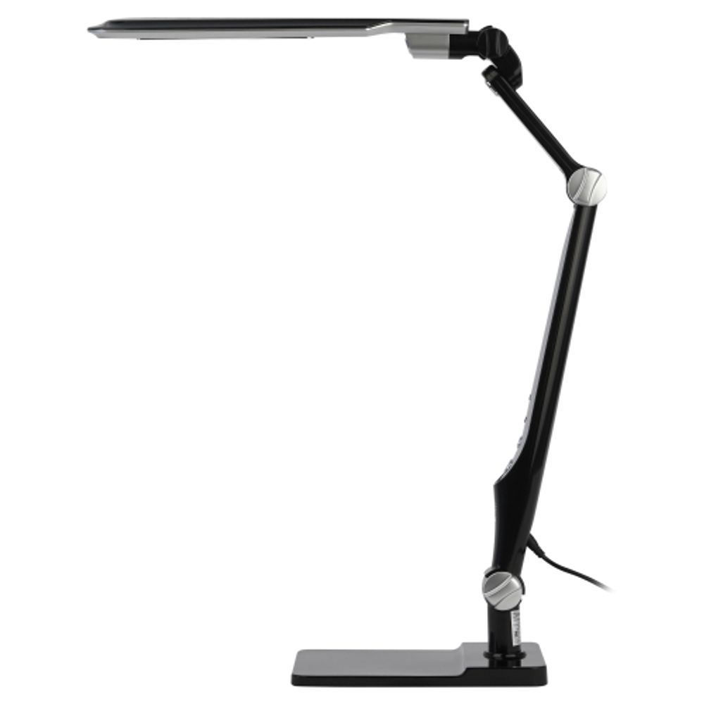 Настольный светильник ЭРА NLED-497-12W-BK светодиодный на струбцине и с основанием черный