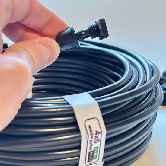 Заглушка с гайкой для микротрубки 4мм