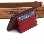 Чехол с карманом под пластиковые карты для Xiaomi Redmi 5A, 010459 Красный