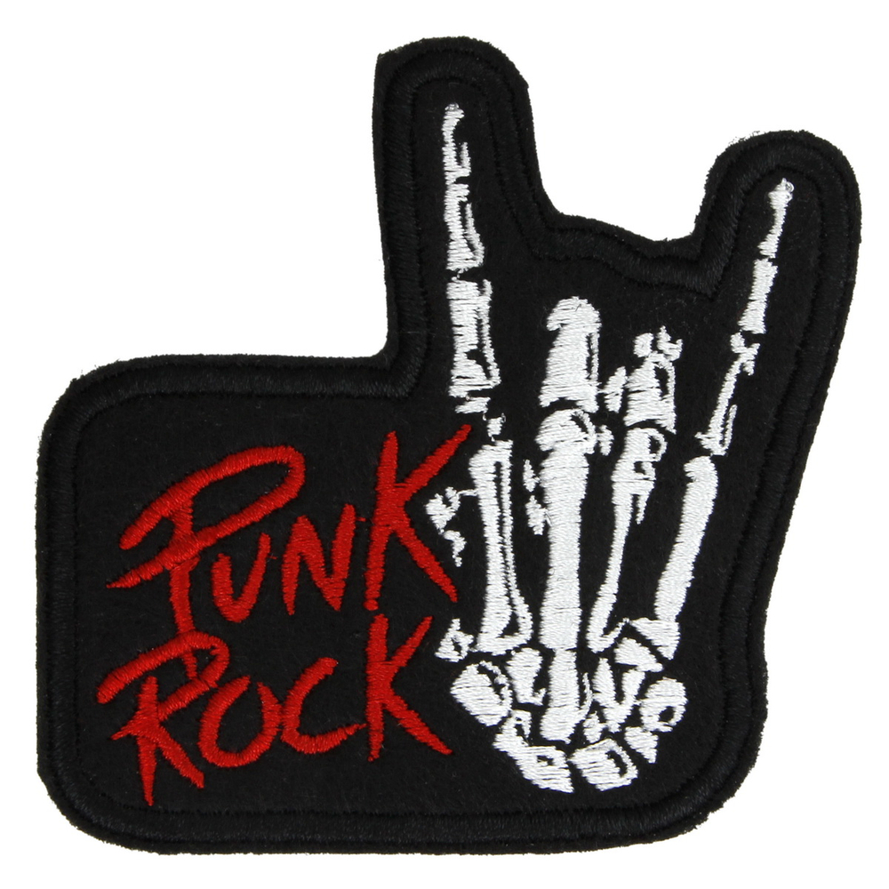 Нашивка Punk Rock коза (387)