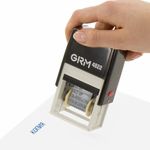 Штамп стандартный "12 БУХГАЛТЕРСКИХ ТЕРМИНОВ", корпус черный, оттиск 25х4 мм, синий, GRM 4822, 124361134