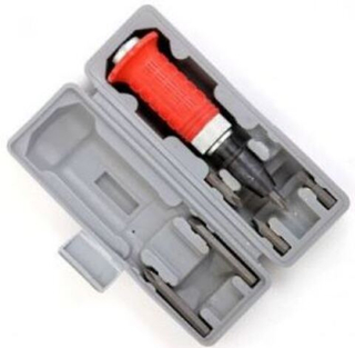 Отвертка ударная 160мм с красной обезин.ручкой,6 насадок (в кейсе) ЕРМАК 651600