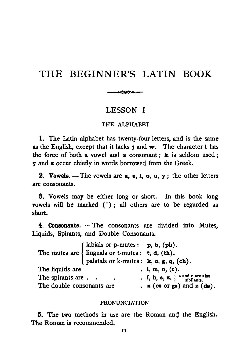 The Beginner's Latin Book | William Coe Collar