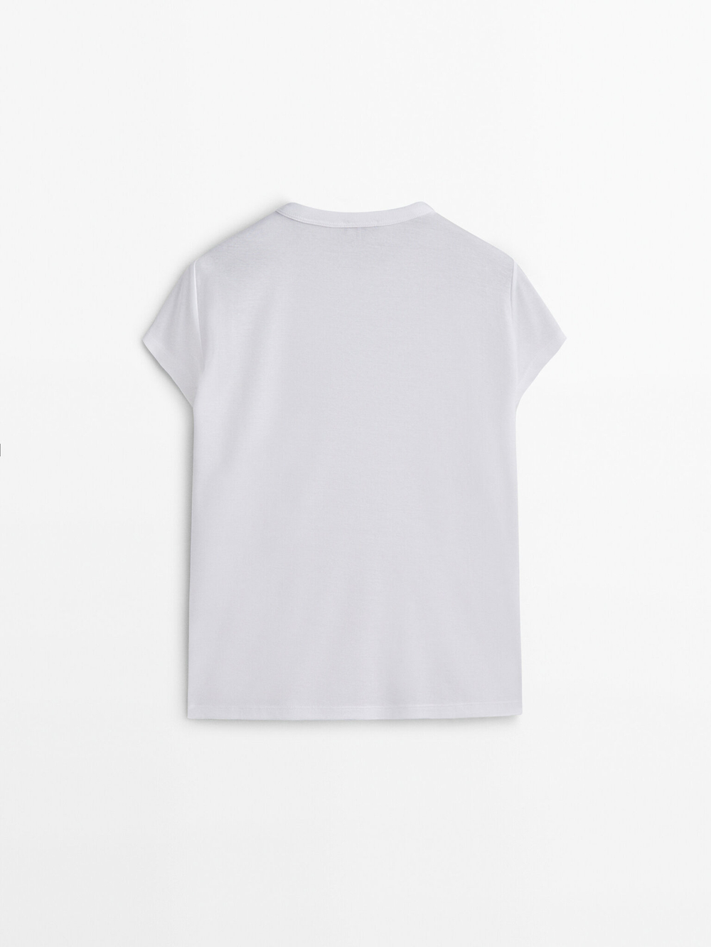 Massimo Dutti Хлопковая футболка, белый