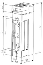 ST-SL351MNC Защелка электромеханическая Smartec