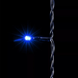 Светодиодный занавес 1*9 м., 900 синих LED ламп, черный провод ПВХ, LTC (PCL901-11-2B)