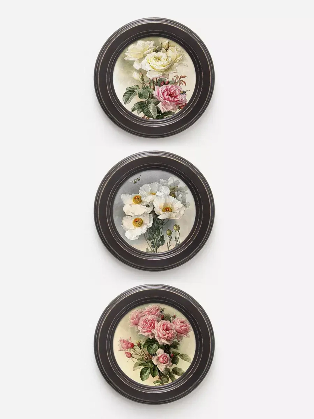 Картины на стену интерьерные на холсте 3 шт. 17.5 см