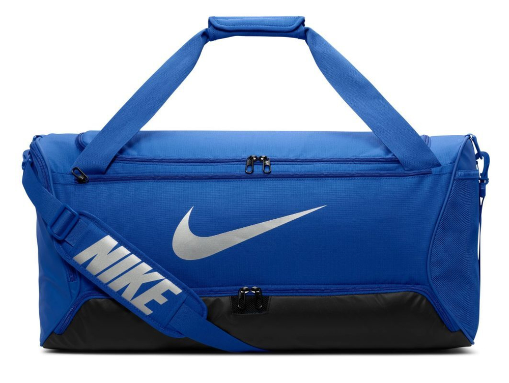Сумка спортивная Nike Brasilia 9.5 Training Duffel Bag - game royal/black/metallic silver