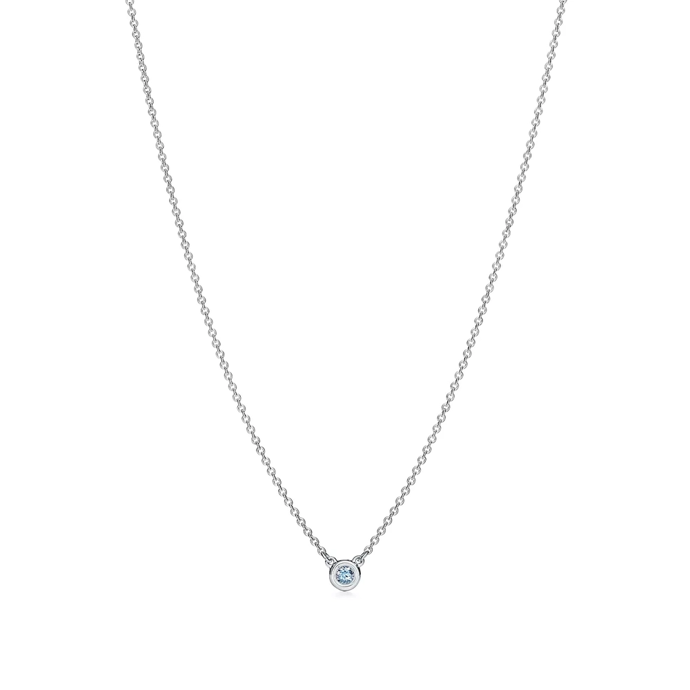 Подвеска из серебра с Аквамарином 💙Tiffany Exclusive💙