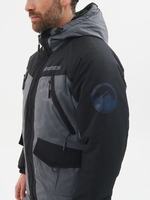 Костюм зимний Горка-Люкс ткань Breathable Camo цвет Серый