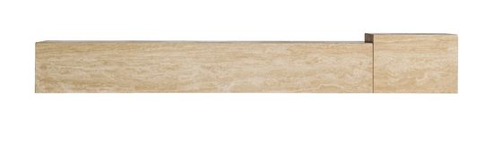 Тумба под телевизор Thiennes 35234 из травертина цвет светло-коричневый