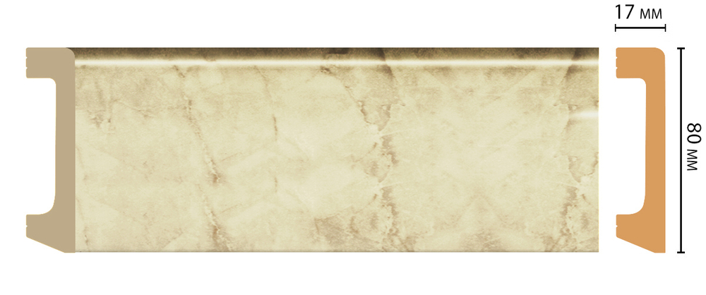 Плинтус DECOMASTER D235-80A (80*17*2400 мм)