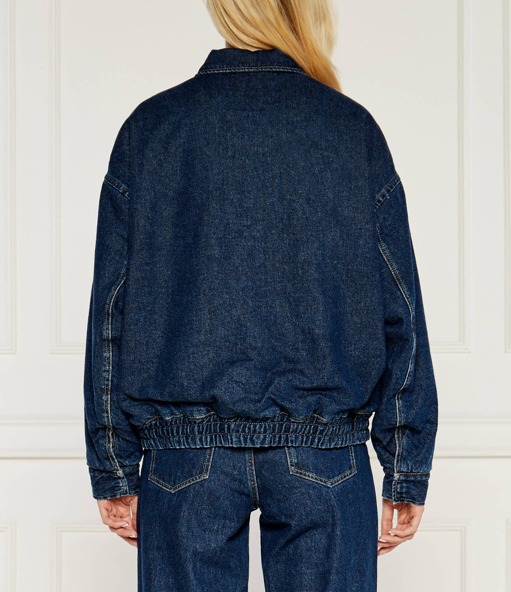 Джинсовая куртка бомбер CALVIN KLEIN JEANS - голубой(J20J224717)