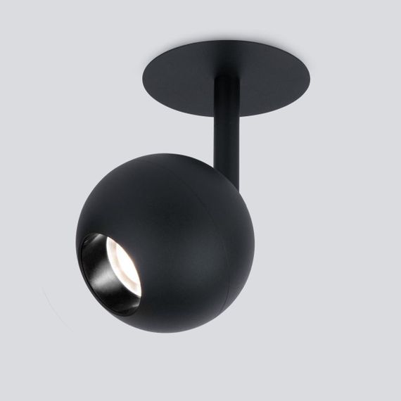 Встраиваемый светодиодный спот Elektrostandard Ball 9925 LED 8W 4200K черный a053735