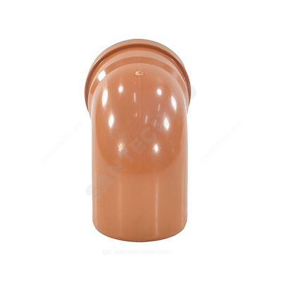 Отвод НПВХ коричневая Дн 110х87гр б/нап в/к Aquaviva AQVD102110