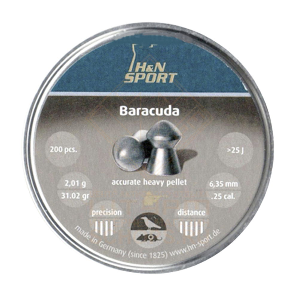 Пули H&N Baracuda 6,35 мм 2.01 г (200 шт)