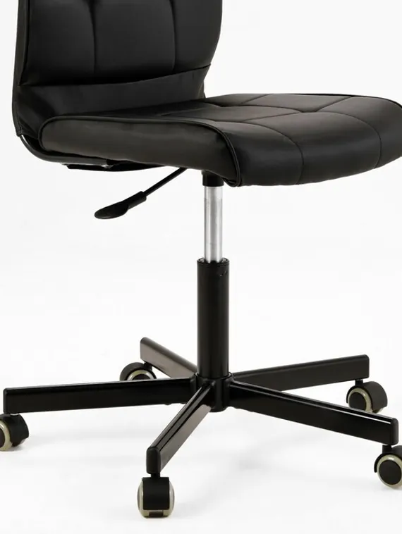 Кресло Бюрократ CH-330M черная эко.кожа Leather Black, крестовина металл черный