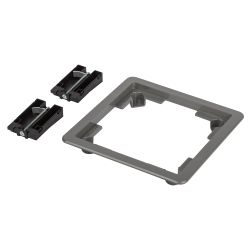 Комплект для установки люка ЭРА ОФИС 18-7001-03 IP66 в фальш-пол рамка и монтаж. лапки серый