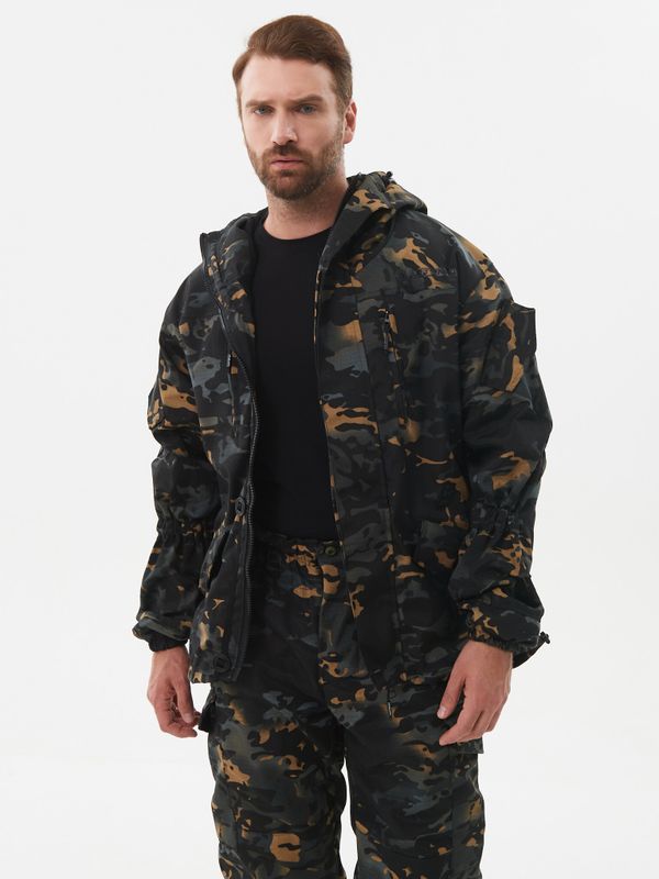 Костюм демисезонный Горка-5 ткань Смесовая Рип-Стоп цвет Мультикам City (С110-1BLACK)