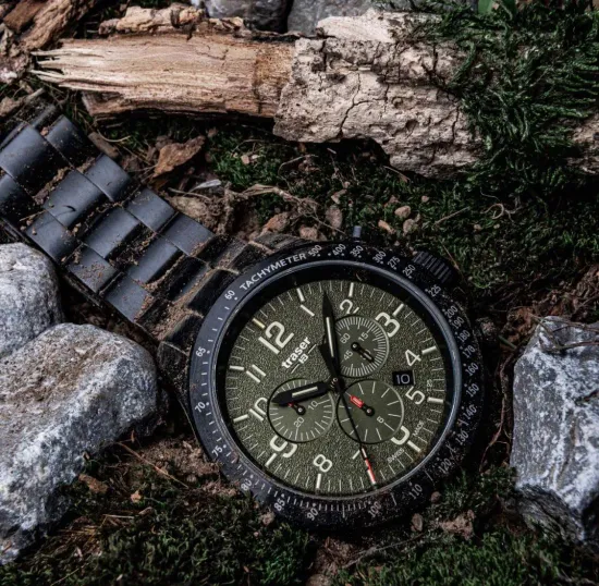 Швейцарские тактические часы Traser P67 Officer Chrono Green 109464