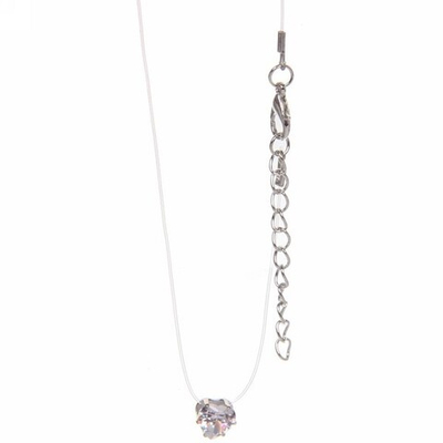 Подвеска на шею на леске «Emerald - Сердечко», цвет серебро, d-0.8мм