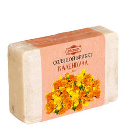 Соляной брикет с алтайскими травами "Календула", 1,35 кг "Добропаровъ" 3519607
