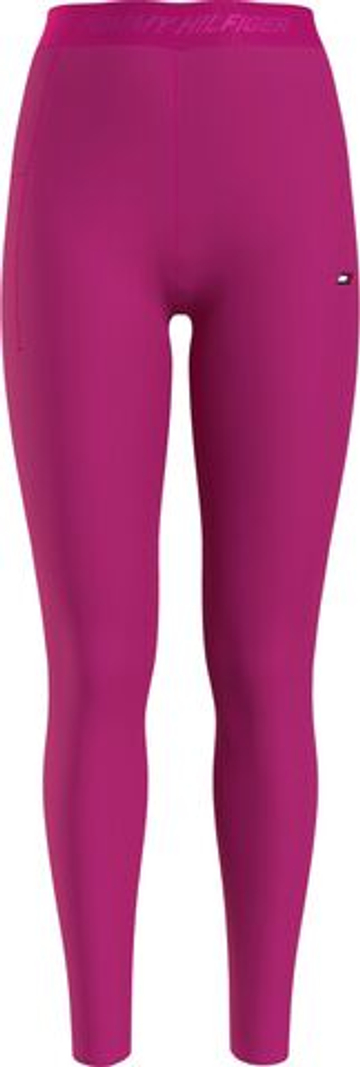 Leginsy Tommy Hilfiger HW Branded Tape Ess Legging - Фиолетовый