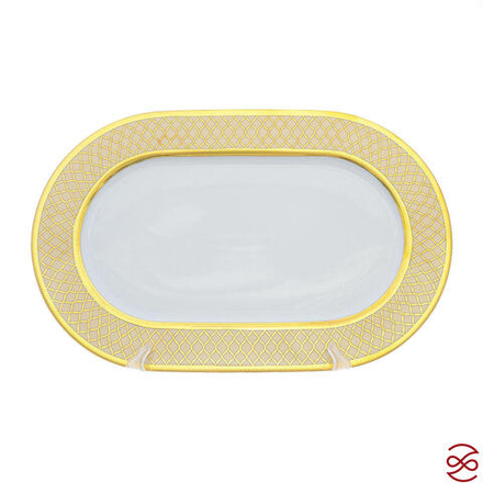 Блюдо овальное Falkenporzellan Valencia Creme Gold 36 см