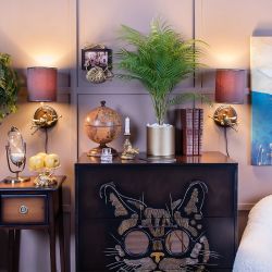 Бра настенный светильник Терра Каштан правое Амбер с абажуром Терра Шоколад