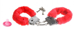Наручники красные Beginner's Furry Cuffs (Цвет: красный)