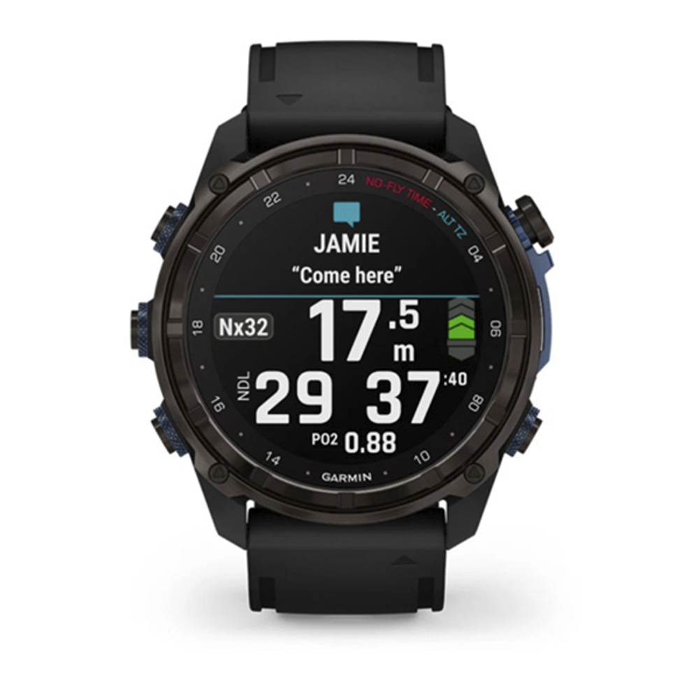 Умные часы Garmin Descent Mk3i титановый DLC серо-карбонового цвета/черный ремешок 51 мм 010-02752-11