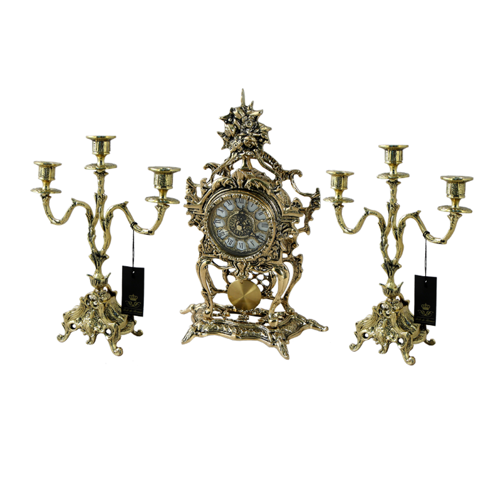 Bello De Bronze Часы Пендулино с маятником, золото