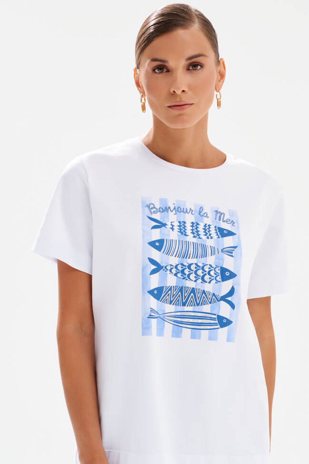 23607 Футболка женская (белый)