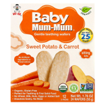 Hot Kid, Baby Mum-Mum®, печенье для прорезывания зубов, батат и морковь, 12 упаковок по 2 печенья