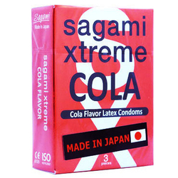 Sagami Xtreme Cola - Презервативы латексные, с ароматом колы 3шт.