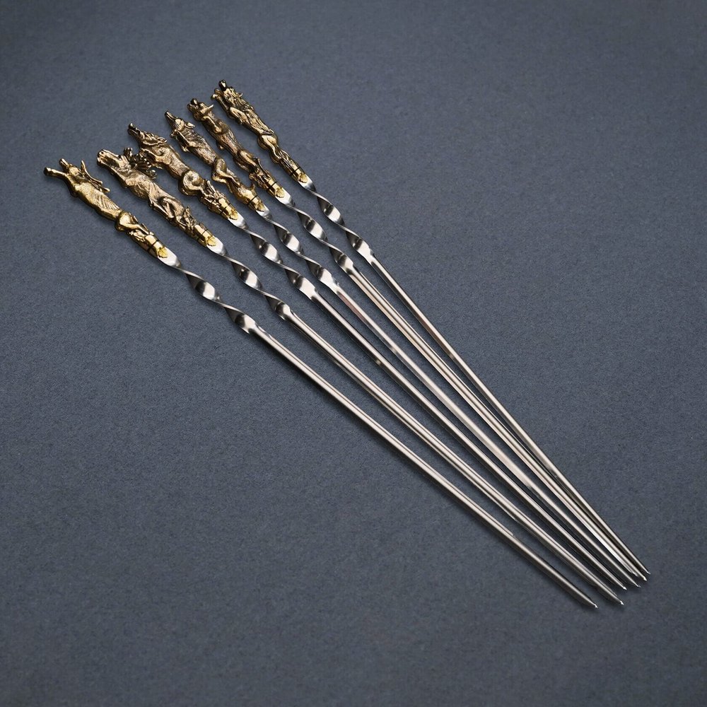 Подарочный набор шампуров "Лесная фауна"