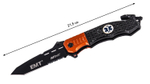 Складной спасательный нож Mtech MT-740 EMT