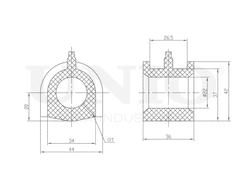 Втулка переднего стабилизатора UNIO RMP-10242