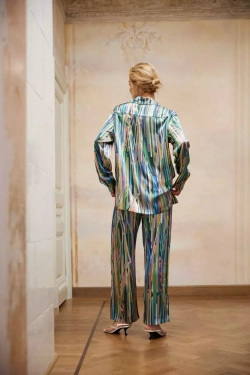 Рубашка женская шелковая Mollen Полосы