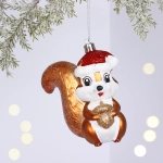 Ёлочная игрушка «Белочка в колпачке» 8*6*10 см