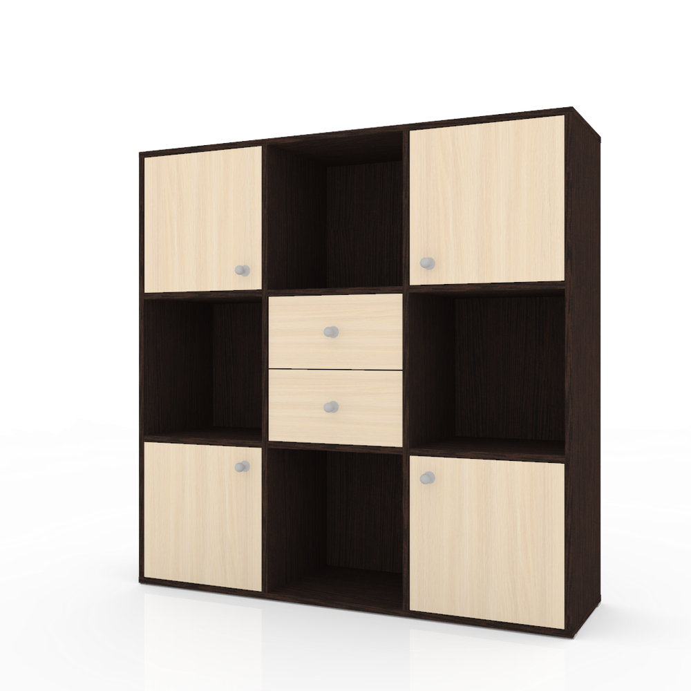 Стеллаж КарИВи Джери Венге  Дуб Молочный