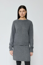 Джемпер кроп из смесового