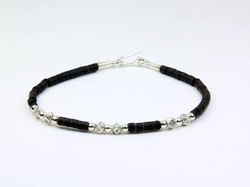 Браслет-фенька с серебром (15)