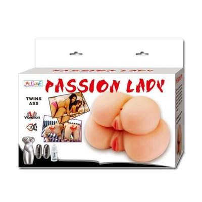 Две женские попки Passion Lady (вибрация, голос) (Цвет: телесный)