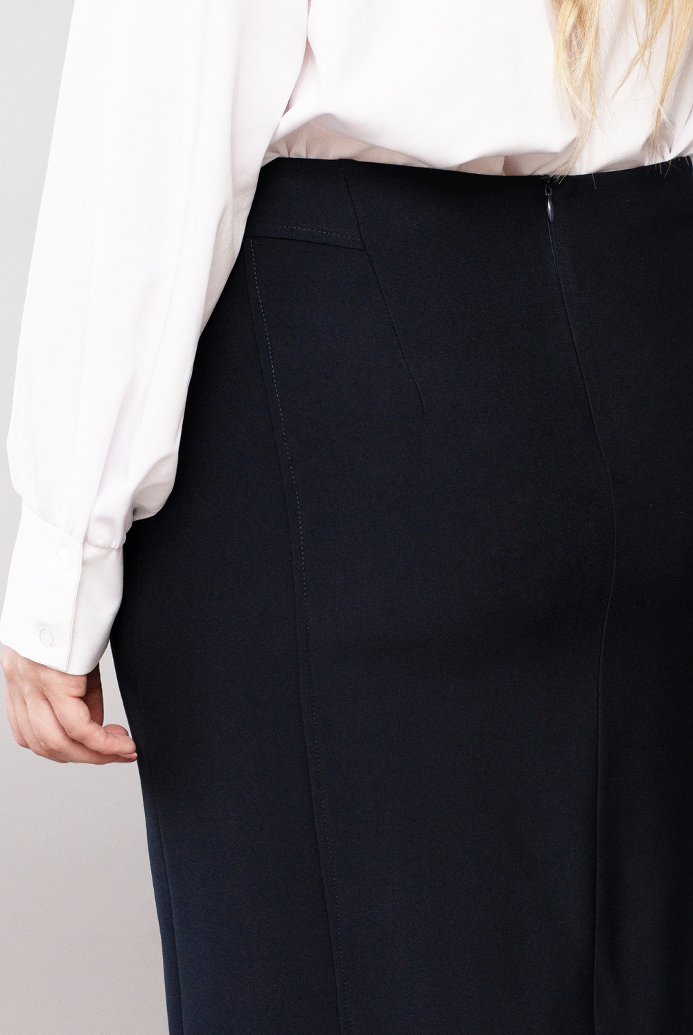 Юбка карандаш 1012Л-70, Тёмно тёмно син #70ТТСи011012Л-70