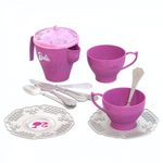 Набор посуды "Барби" 12 пр. в сетке (Нордпласт)